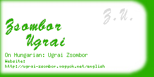 zsombor ugrai business card